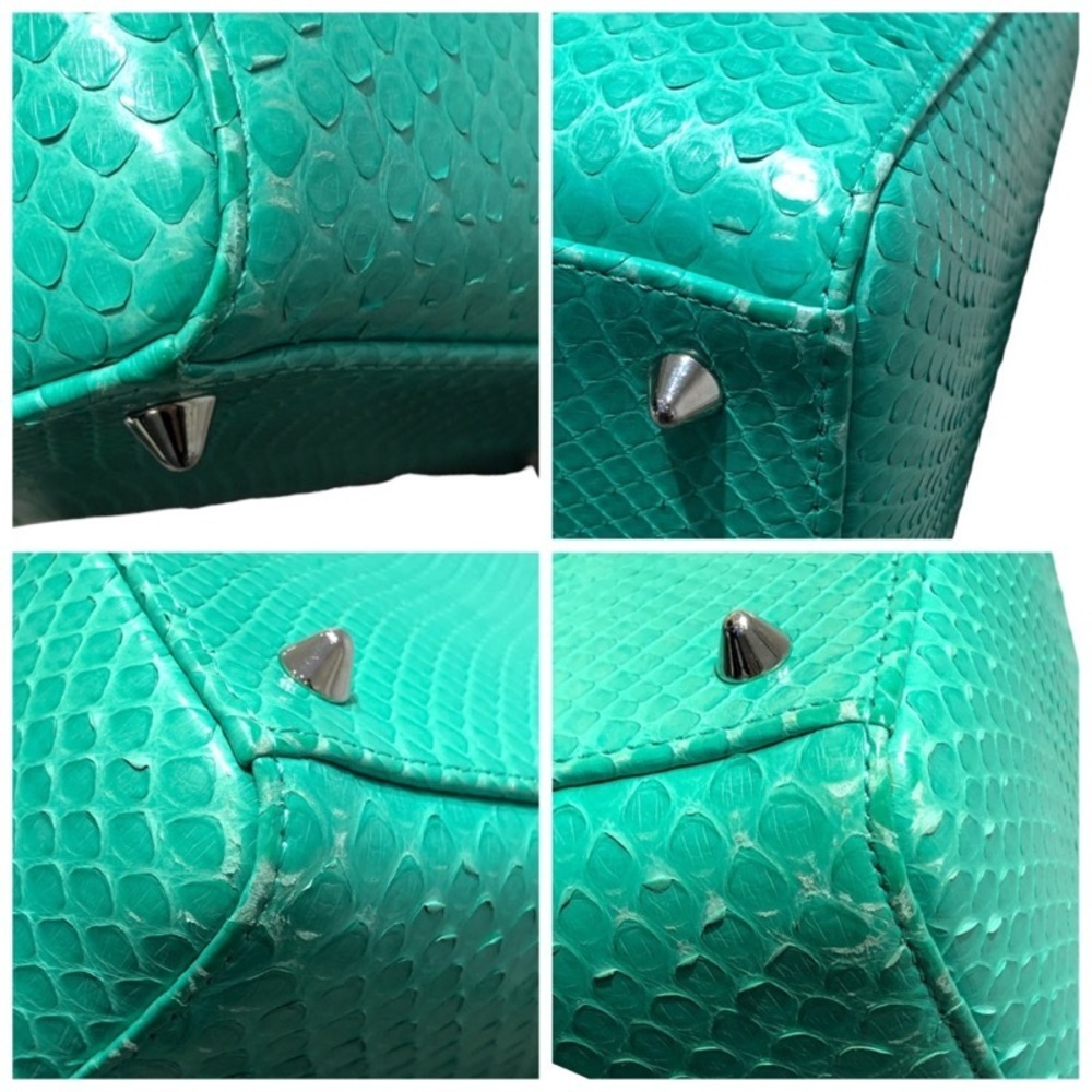 Christian Dior Medium Green Python Shoulder Bag - image 5
